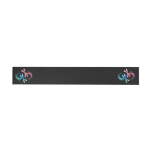 Infinity with glowing dragonflies wrap around label