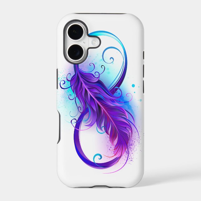 Infinity with Purple Feather (Back)