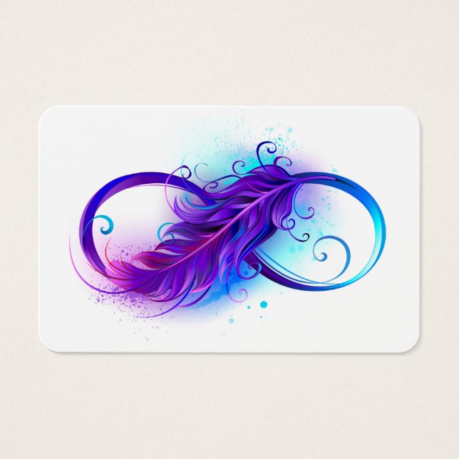 Infinity with Purple Feather (Front)