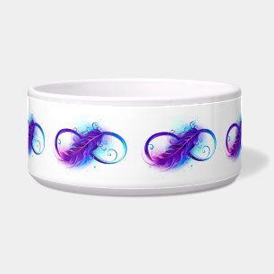 Infinity with Purple Feather