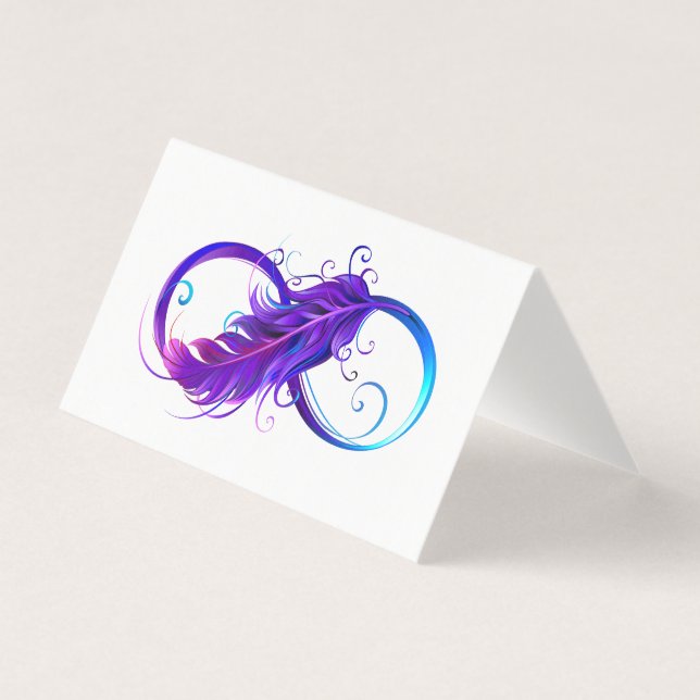 Infinity with Purple Feather (Front)