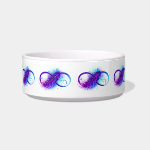 Infinity with Purple Feather Bowl