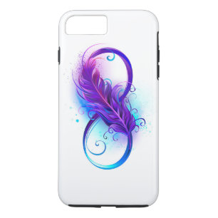 Infinity with Purple Feather Case-Mate iPhone Case