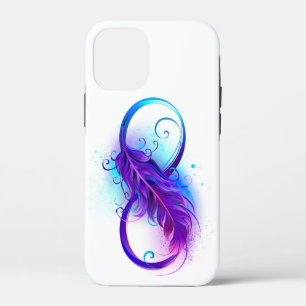 Infinity with Purple Feather iPhone 12 Mini Case