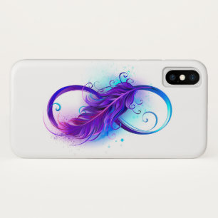 Infinity with Purple Feather Case-Mate iPhone Case