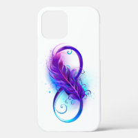 Infinity with Purple Feather