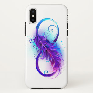 Infinity with Purple Feather Case-Mate iPhone Case