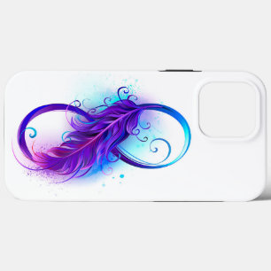 Infinity with Purple Feather iPhone 13 Pro Max Case