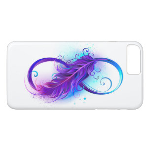 Infinity with Purple Feather Case-Mate iPhone Case