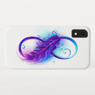 Infinity with Purple Feather Case-Mate iPhone Case