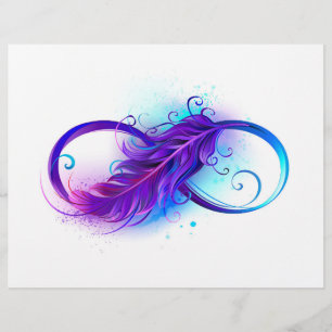 Infinity with Purple Feather Flyer