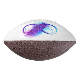Infinity with Purple Feather Football
