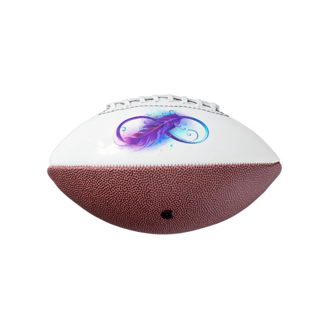 Infinity with Purple Feather Football (Rotated 270)