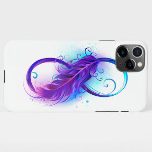 Infinity with Purple Feather iPhone 11Pro Max Case