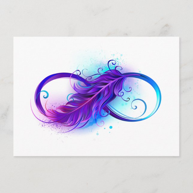 Infinity with Purple Feather Menu (Front)