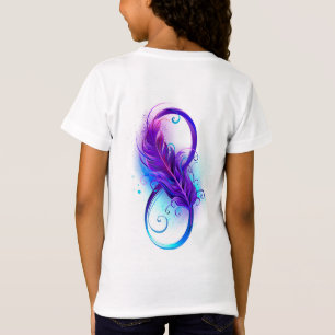 Infinity with Purple Feather T-Shirt
