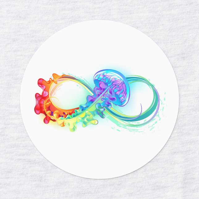 Infinity with Rainbow Jellyfish (Design 1)