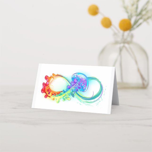 Infinity with Rainbow Jellyfish Appointment Card (Front)