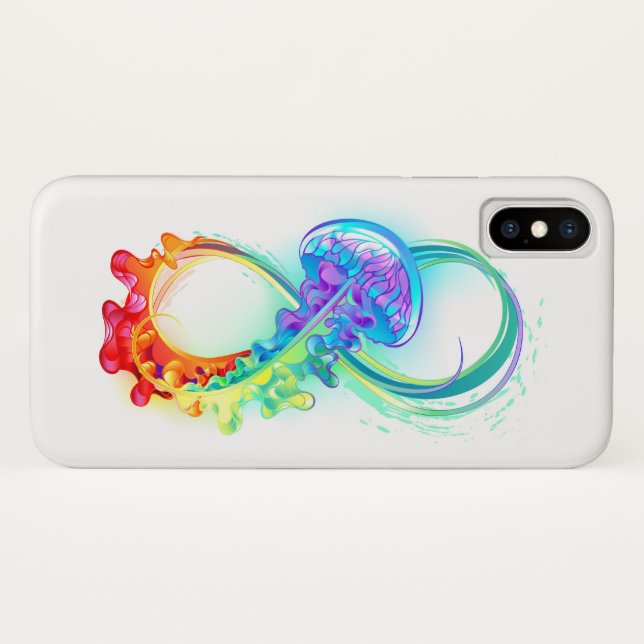 Infinity with Rainbow Jellyfish Case-Mate iPhone Case (Back (Horizontal))