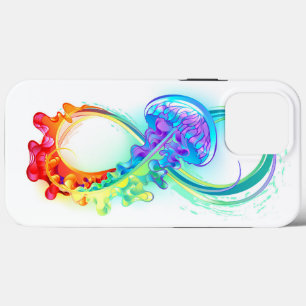 Infinity with Rainbow Jellyfish iPhone 13 Pro Max Case