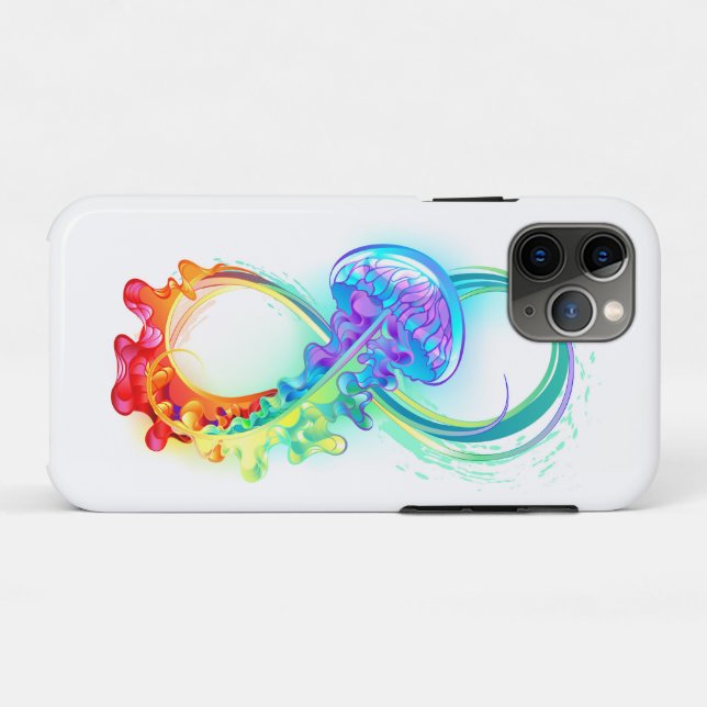 Infinity with Rainbow Jellyfish Case-Mate iPhone Case (Back (Horizontal))
