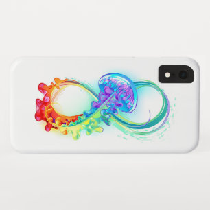 Infinity with Rainbow Jellyfish Case-Mate iPhone Case