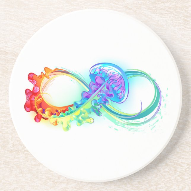 Infinity with Rainbow Jellyfish Coaster (Front)