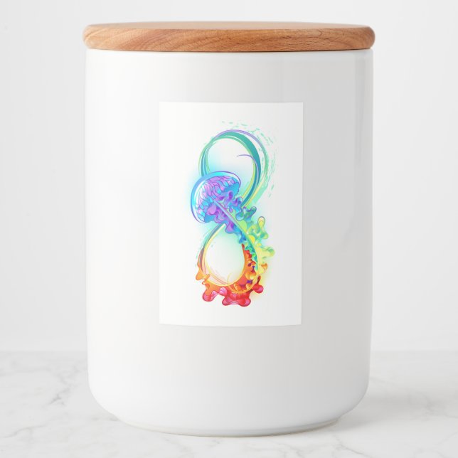 Infinity with Rainbow Jellyfish Food Label (Front)