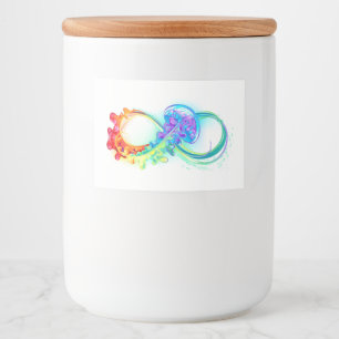 Infinity with Rainbow Jellyfish Food Label