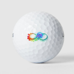 Infinity with Rainbow Jellyfish Golf Balls
