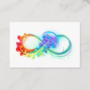 Infinity with Rainbow Jellyfish Loyalty Card