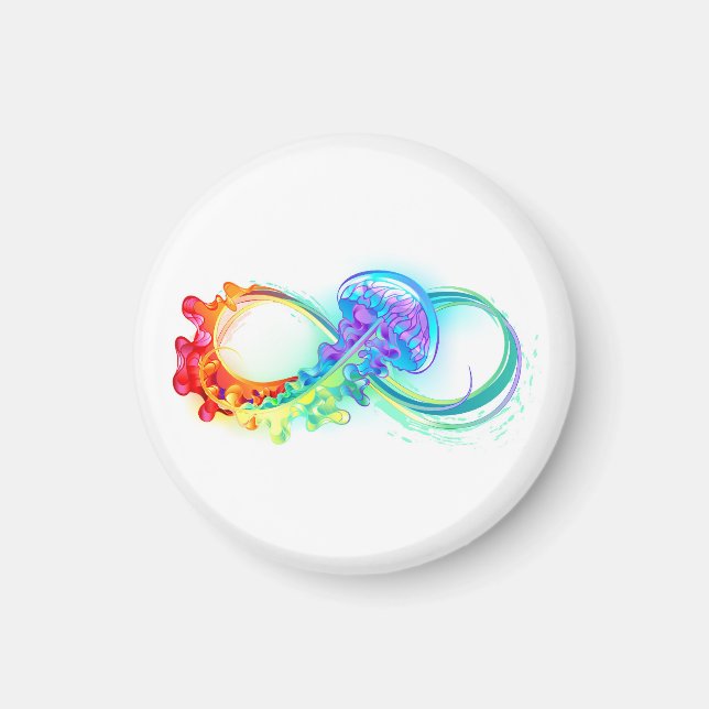 Infinity with Rainbow Jellyfish Magnet (Front)