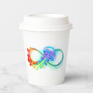 Infinity with Rainbow Jellyfish Paper Cups
