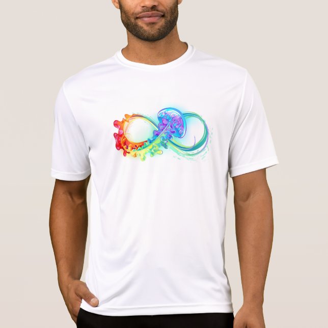 Infinity with Rainbow Jellyfish T-Shirt (Front)