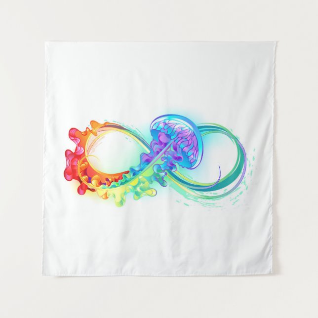 Infinity with Rainbow Jellyfish Tapestry (Front)