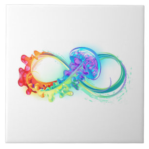 Infinity with Rainbow Jellyfish Tile