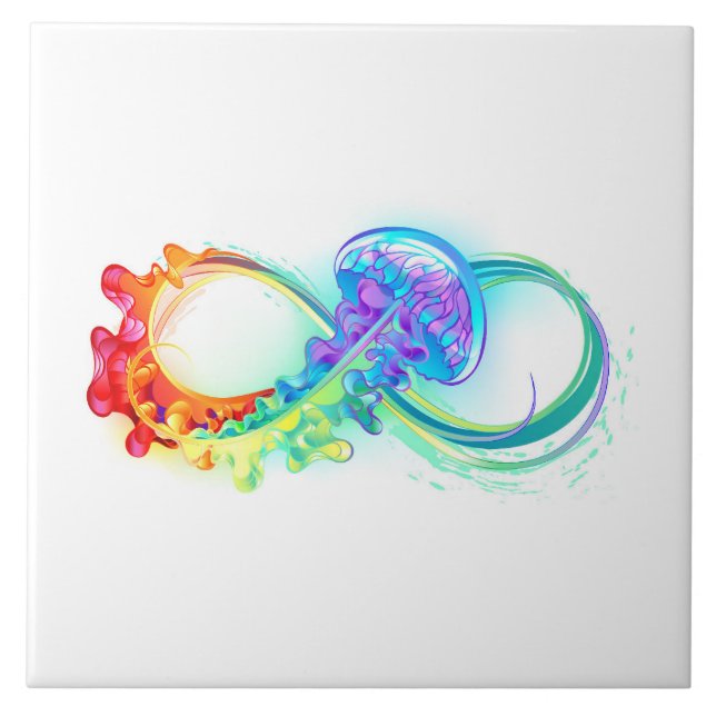 Infinity with Rainbow Jellyfish Tile (Front)