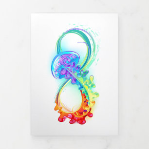 Infinity with Rainbow Jellyfish Tri-Fold Announcement