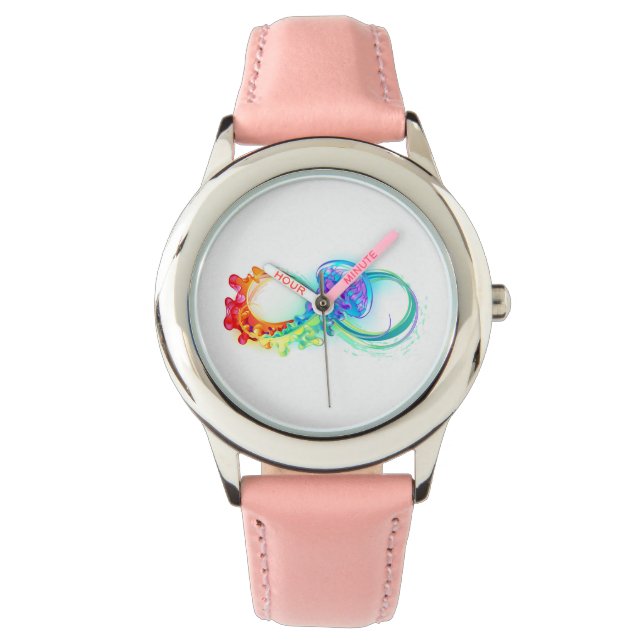 Infinity with Rainbow Jellyfish Watch (Front)