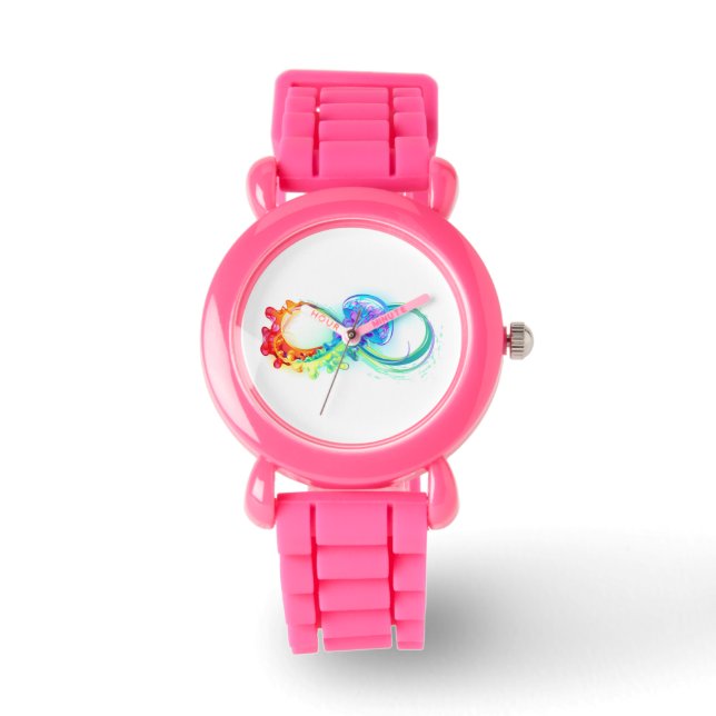 Infinity with Rainbow Jellyfish Watch (Front)