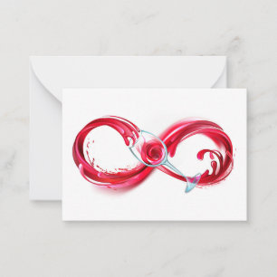 Infinity with Red Wine Advice Card