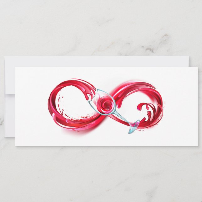 Infinity with Red Wine Announcement (Front)