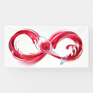 Infinity with Red Wine Banner