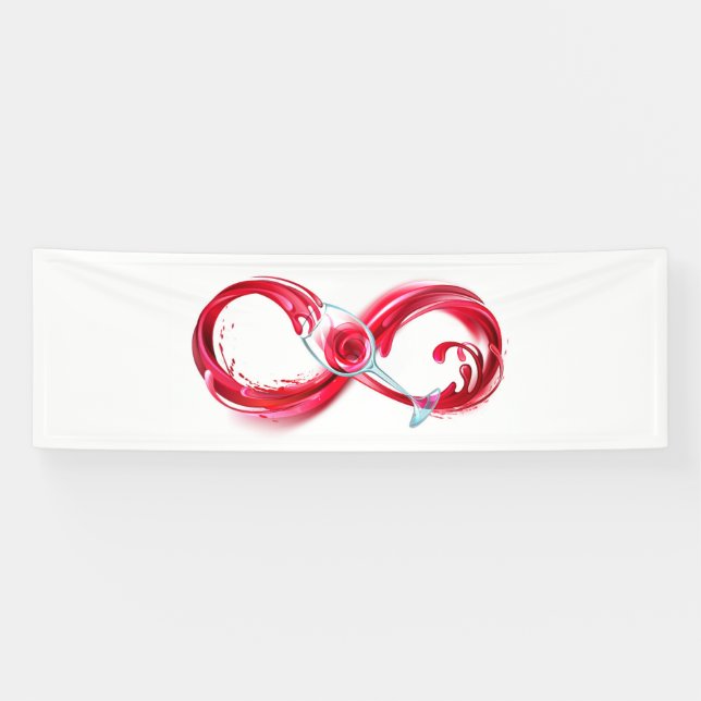 Infinity with Red Wine Banner (Horizontal)