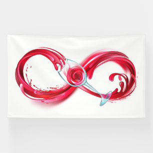 Infinity with Red Wine Banner