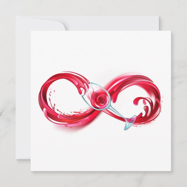Infinity with Red Wine Card (Front)