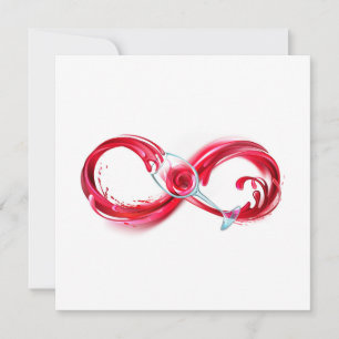 Infinity with Red Wine Card
