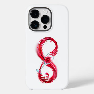 Infinity with Red Wine Case-Mate iPhone 14 Pro Case