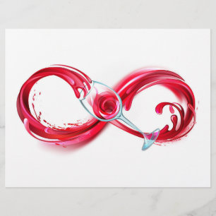 Infinity with Red Wine Custom Letterhead