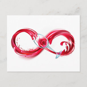 Infinity with Red Wine Enclosure Card